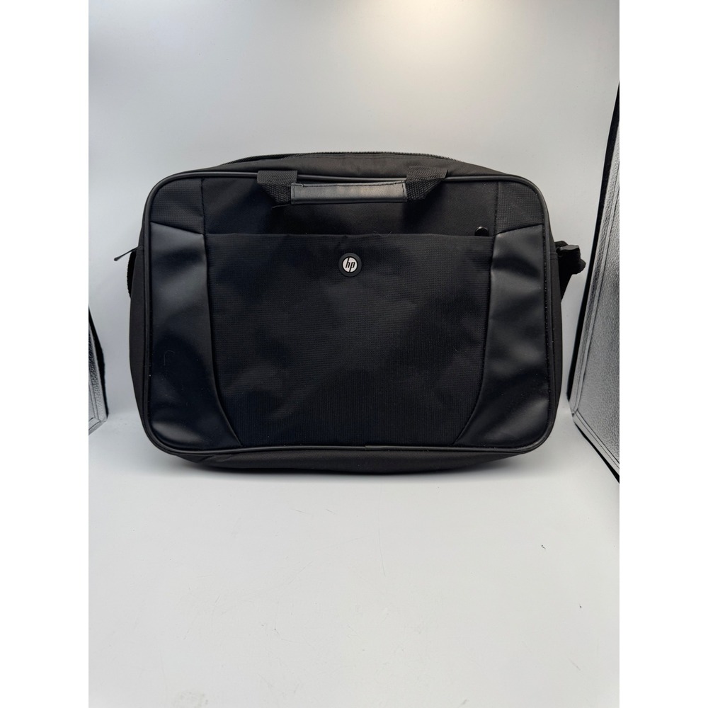 HP Black Nylon Laptop Messenger Bag Briefcase 679921-001 15 Inch Padded Strap